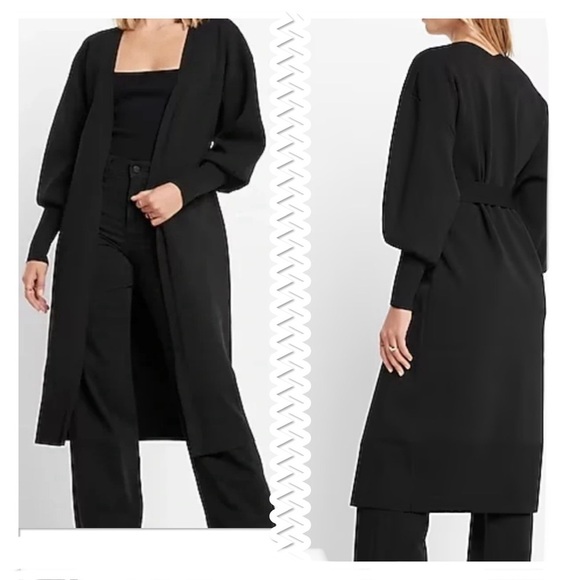 Express Tie Belted Duster Cardigan Size XSmall - Picture 1 of 9